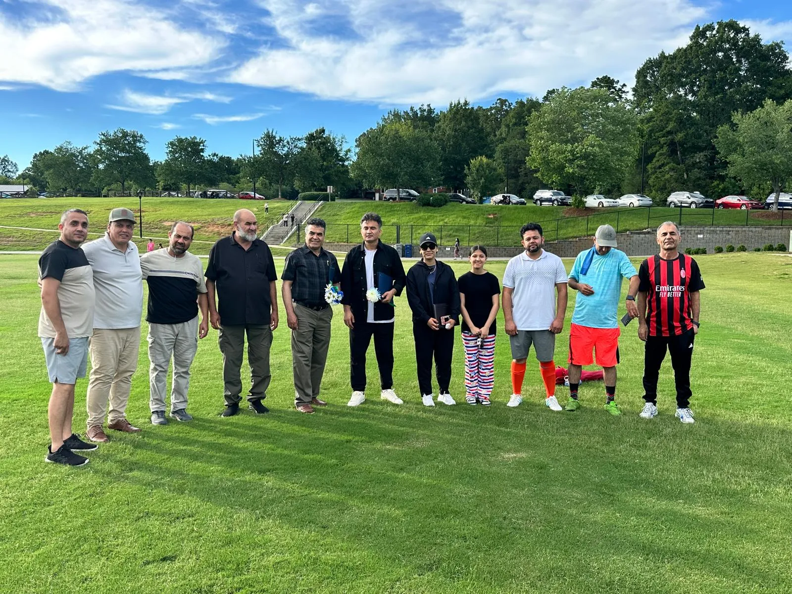 Families together at a Maihan Association field day.
